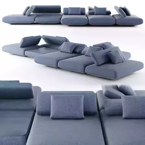 Paola Lenti Agio Sofa 05 3D model