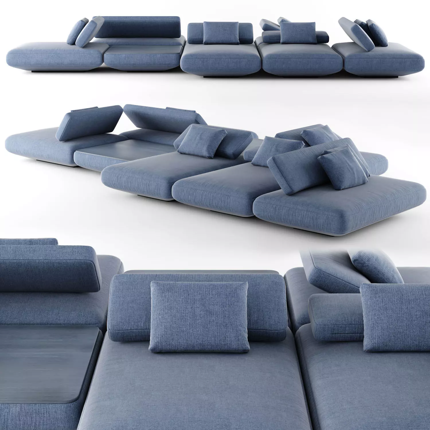 Paola Lenti Agio Sofa 05 3D model