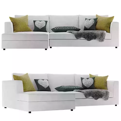 EQ3 Cello sectional sofa 3D model