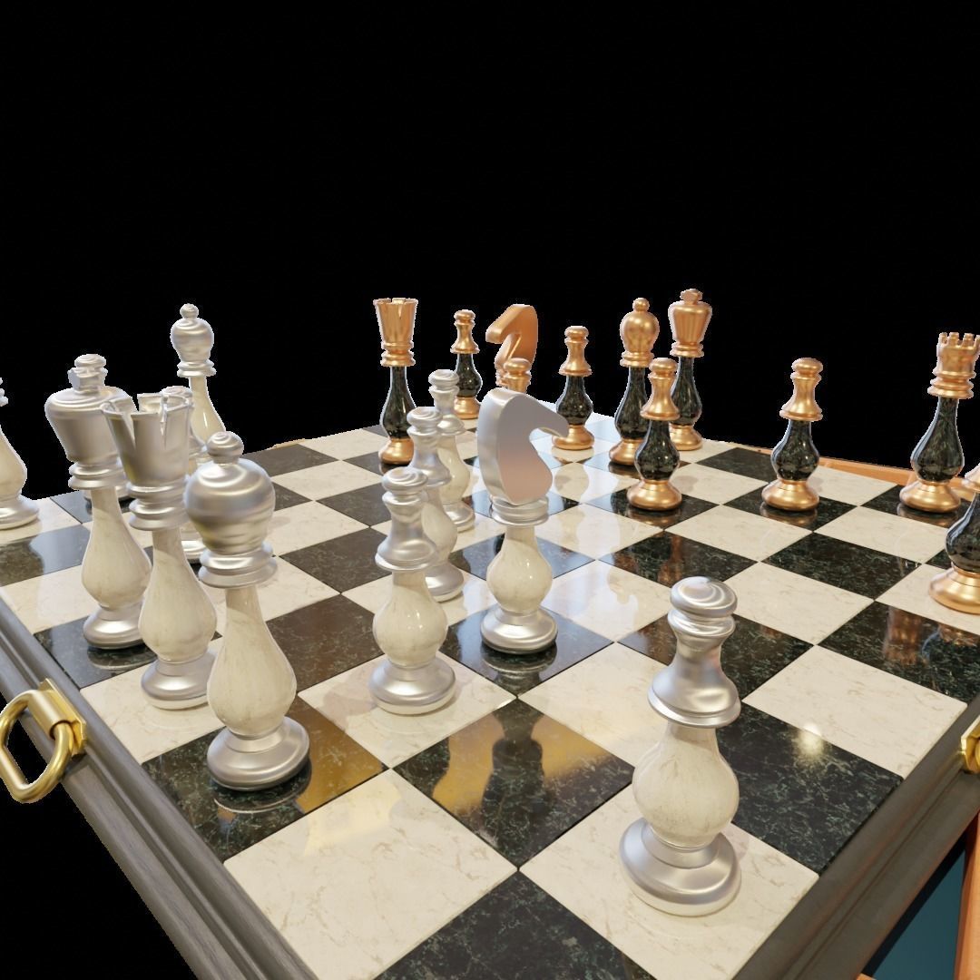 Tenebris Chess Board 3D model_5