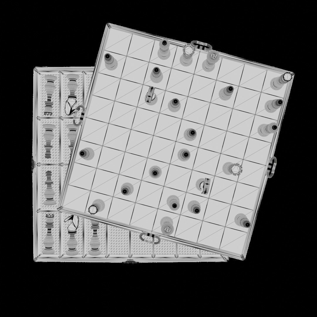 Tenebris Chess Board 3D model_10