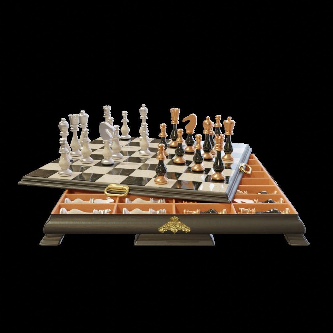 Tenebris Chess Board 3D model_3