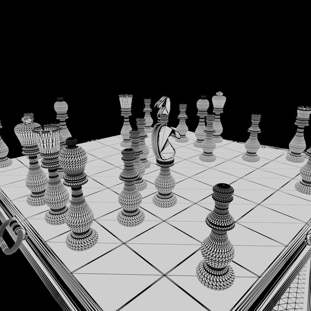 Tenebris Chess Board 3D model_11