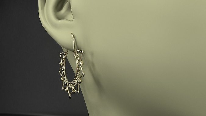 earrings 3D model