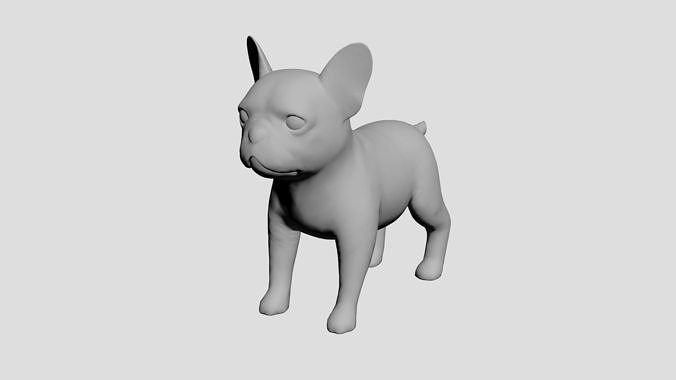 puppy-dog cocept Low-poly 3D model