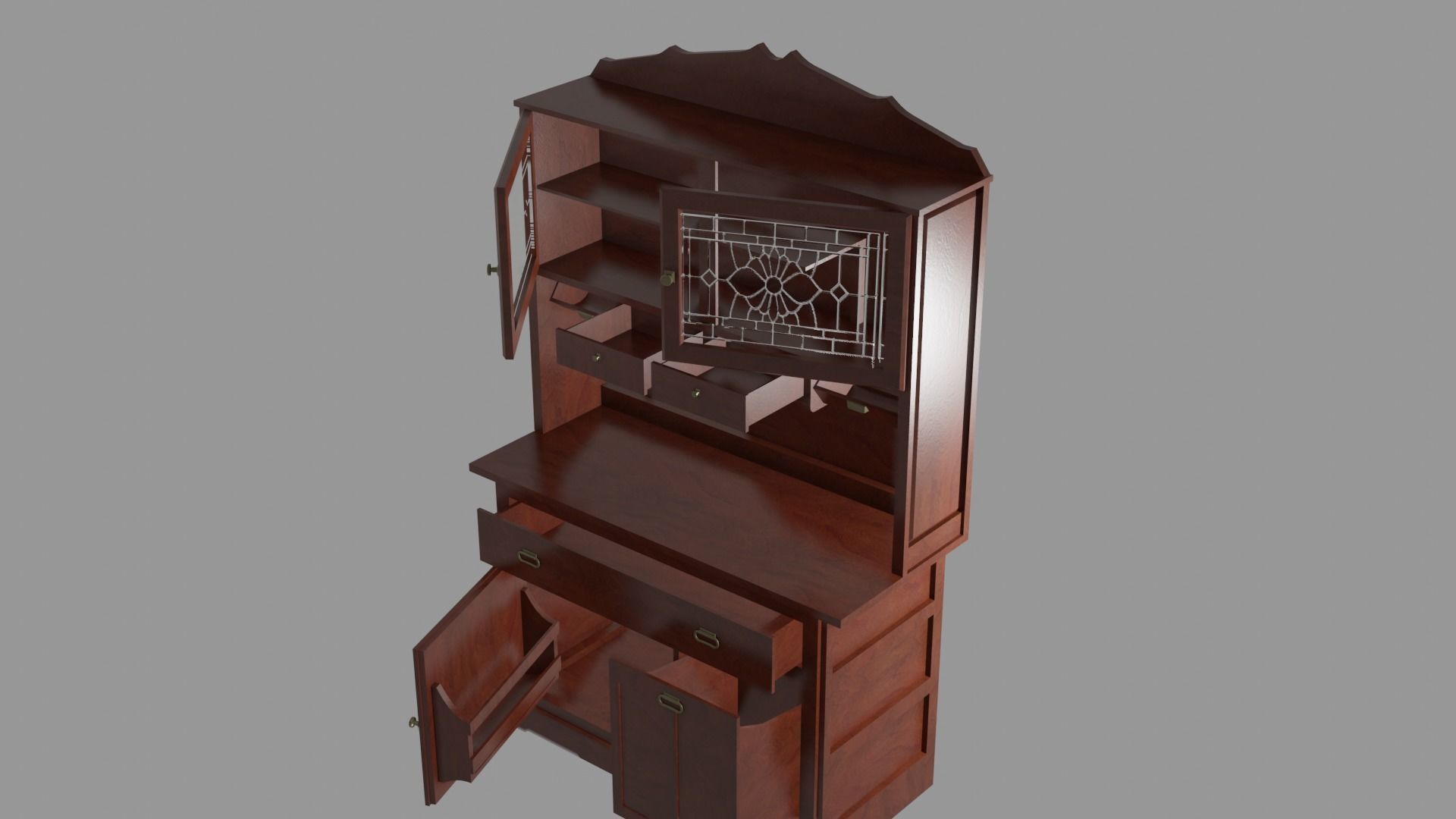 Kitchen Cabinet 3D model_7