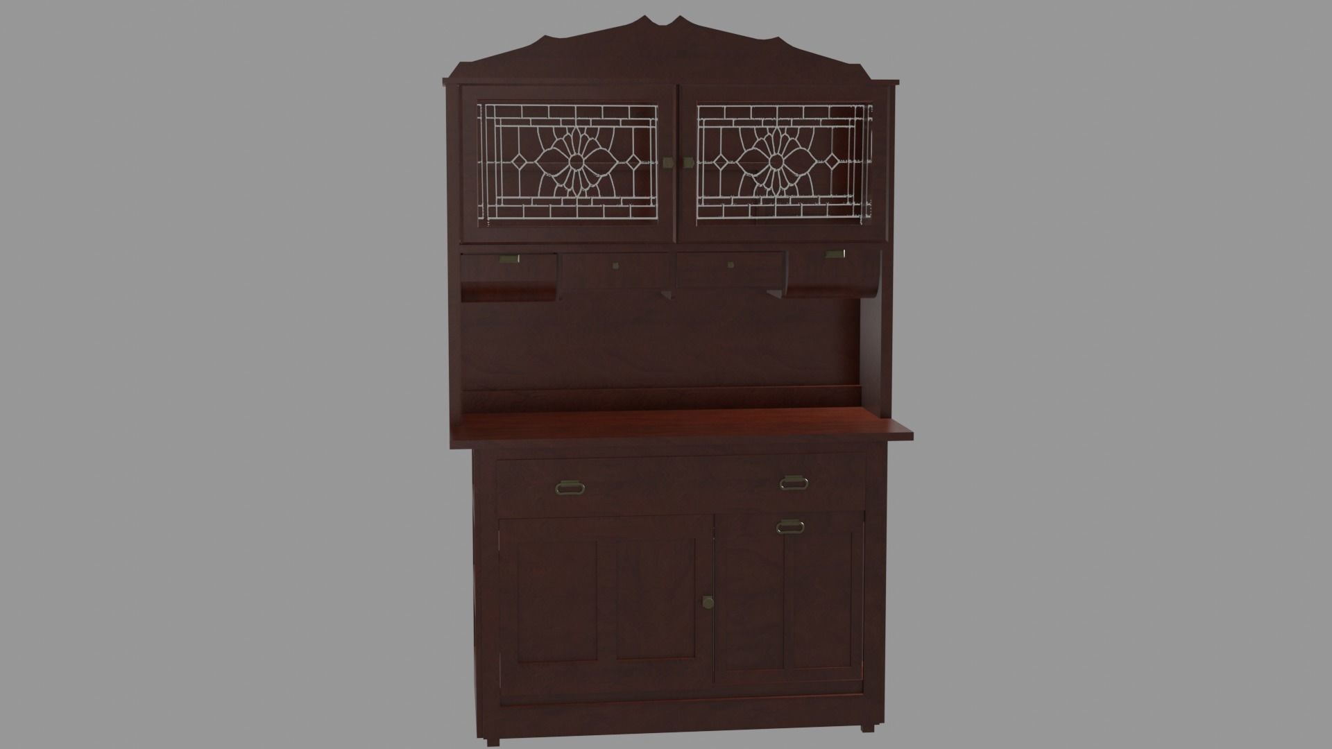 Kitchen Cabinet 3D model_2