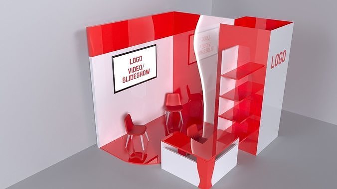Exhibition stand 3D model