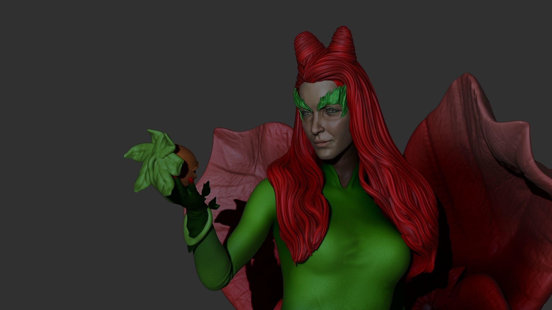 Poison Ivy  3D print model_2