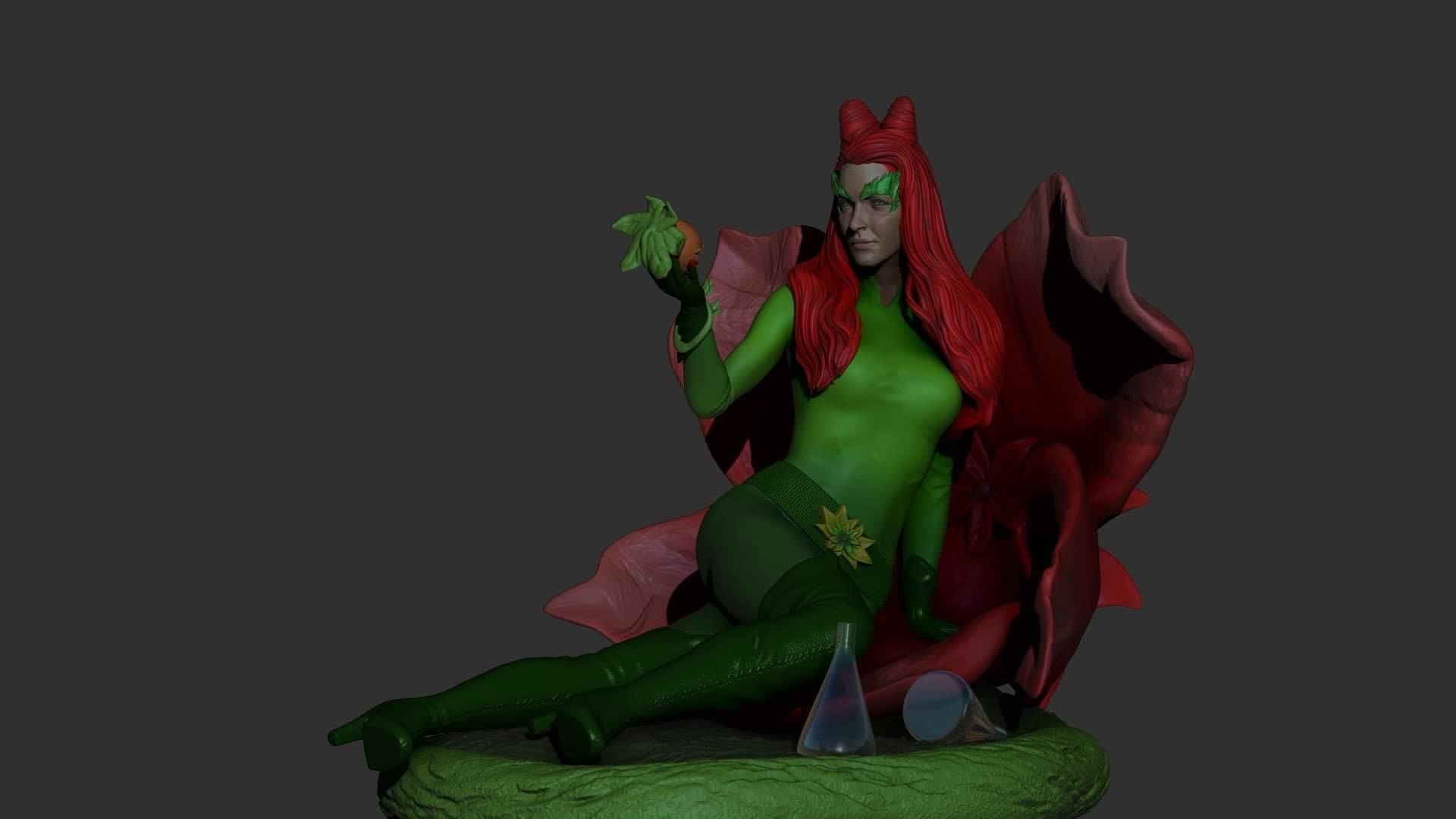 Poison Ivy  3D print model_1