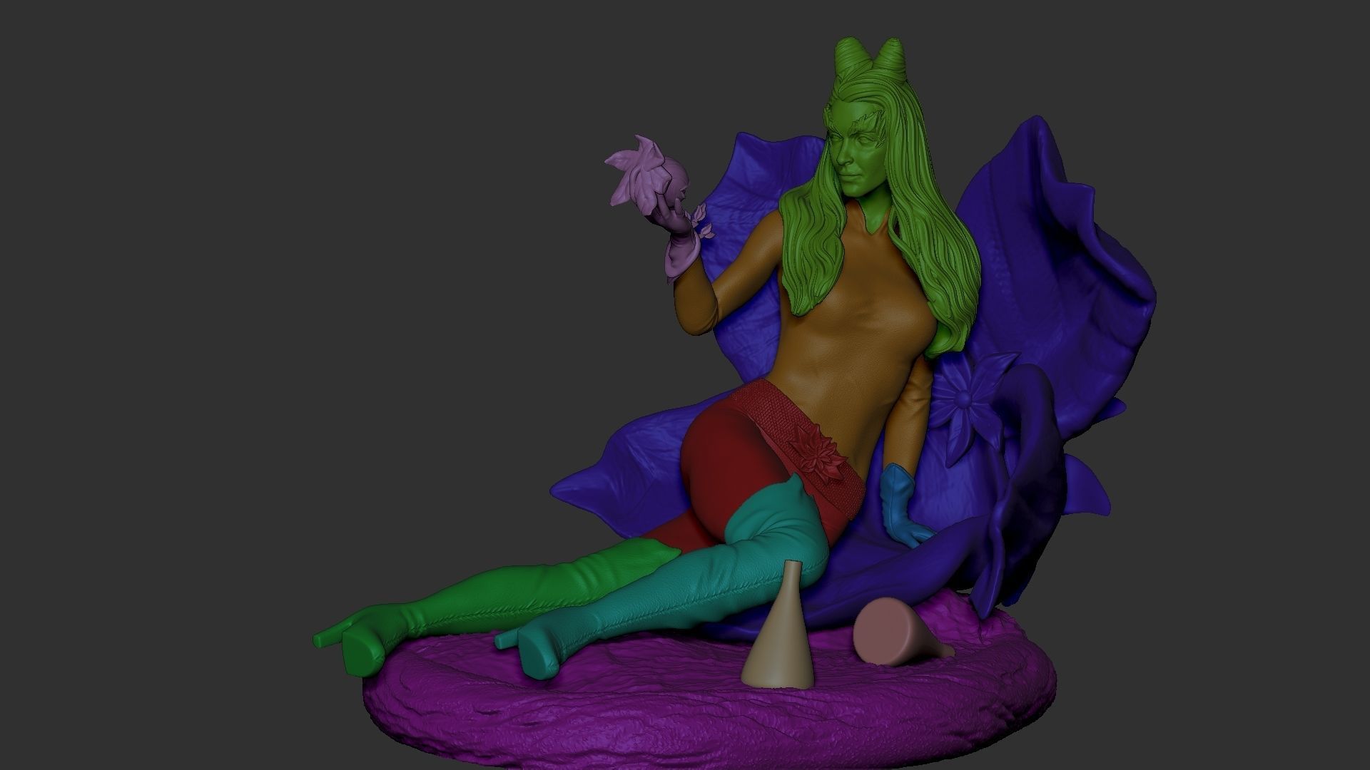 Poison Ivy  3D print model_11