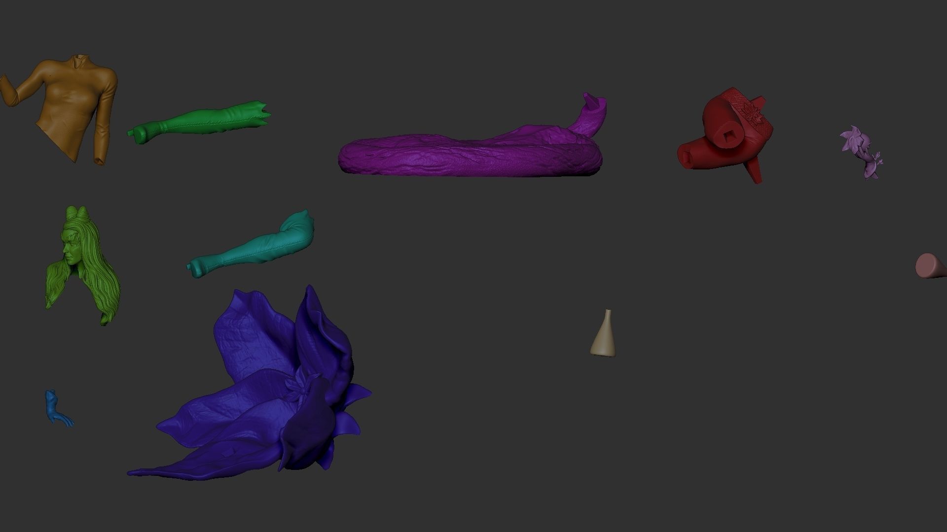 Poison Ivy  3D print model_12