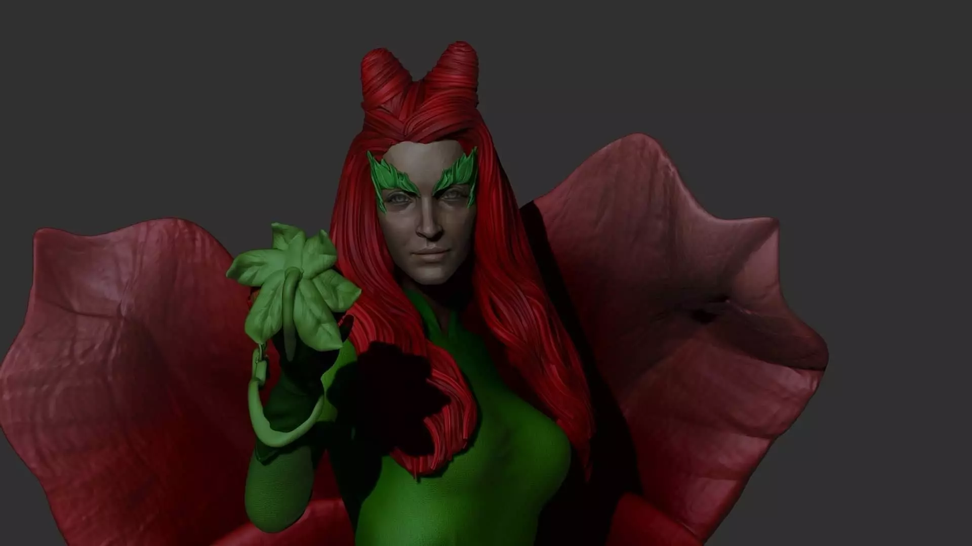 Poison Ivy  3D print model_0