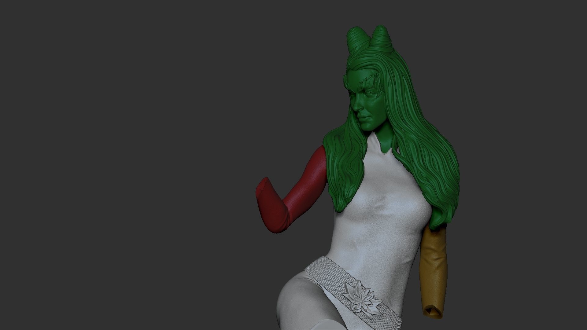 Poison Ivy  3D print model_9