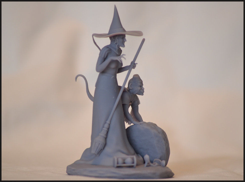 Wicked Witch and Winged Monkey Set 3D print model_21