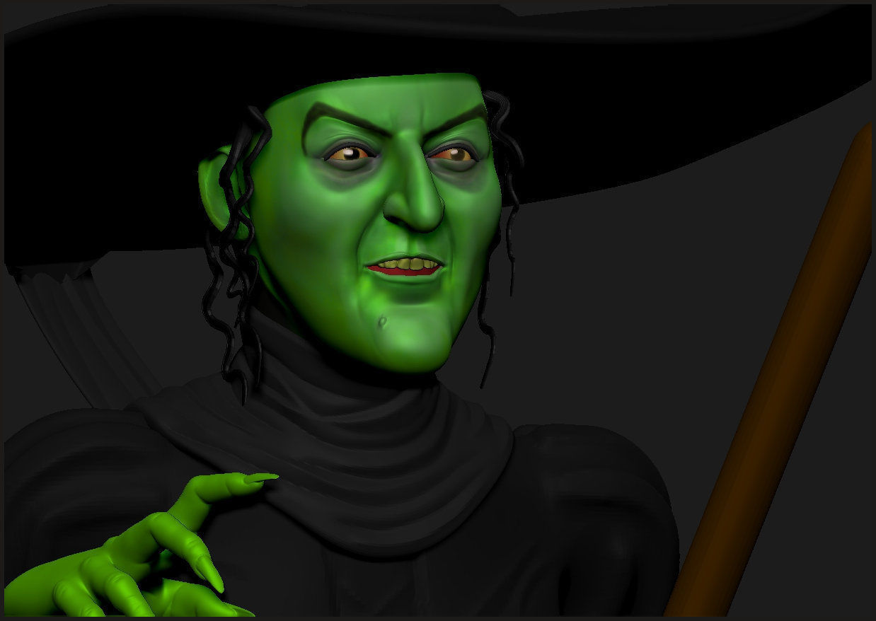 Wicked Witch and Winged Monkey Set 3D print model_7