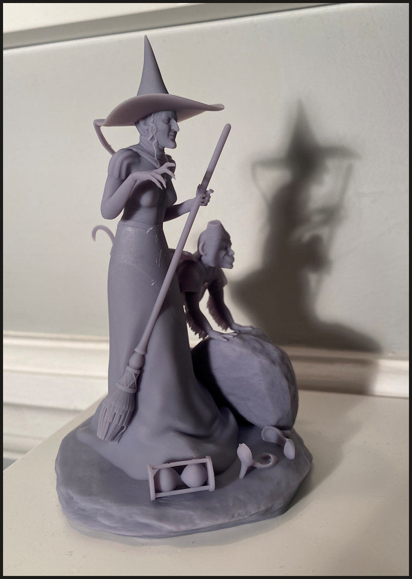 Wicked Witch and Winged Monkey Set 3D print model_18