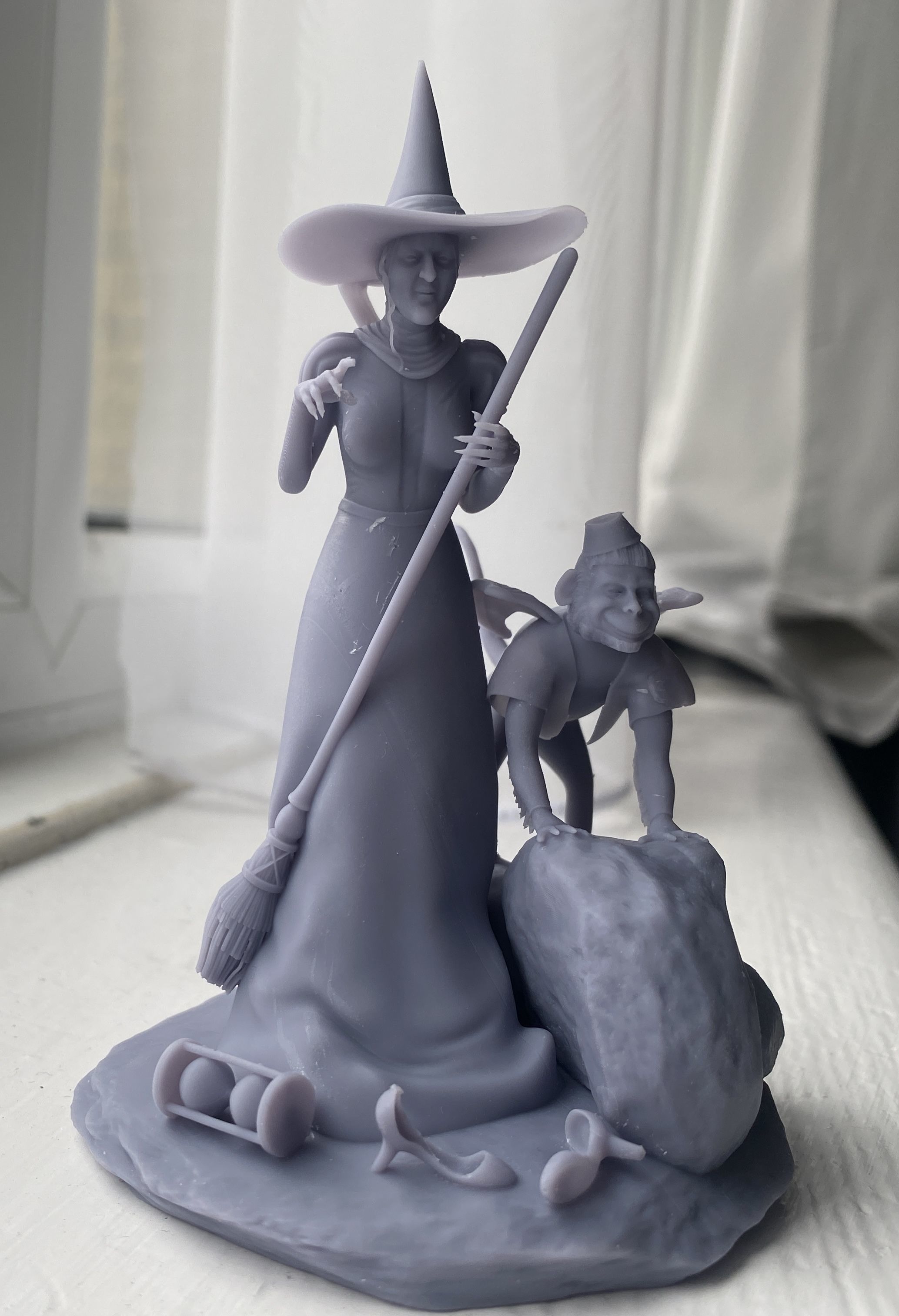 Wicked Witch and Winged Monkey Set 3D print model_20