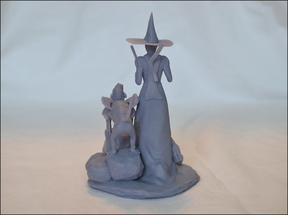 Wicked Witch and Winged Monkey Set 3D print model_16