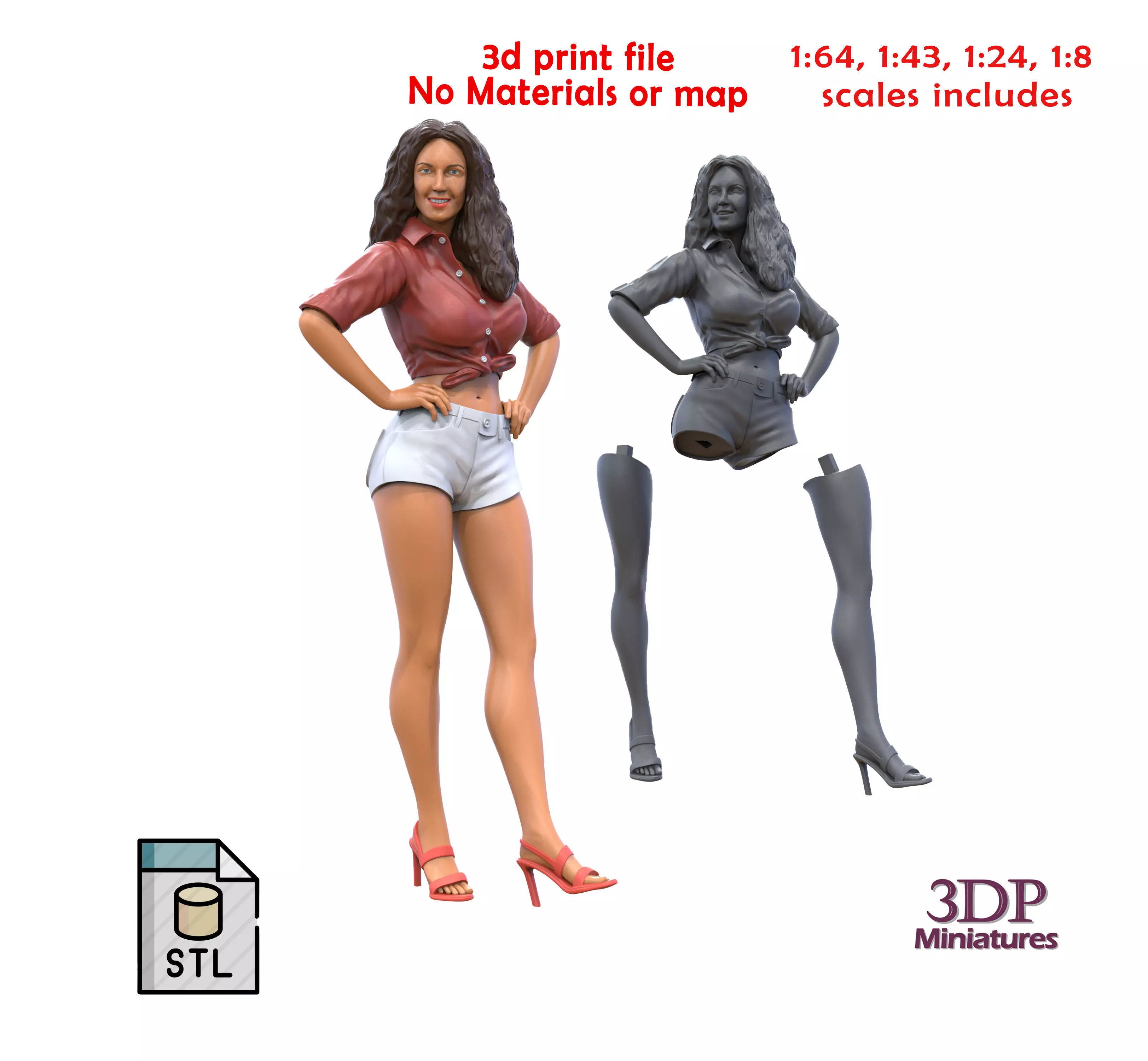 N3 Daisy Duke The dukes of Hazzard 3D print model_0
