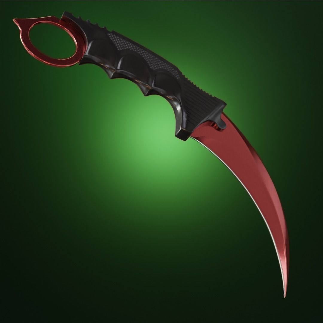 The Karambit - CS GO FanArt Low-poly 3D model_2