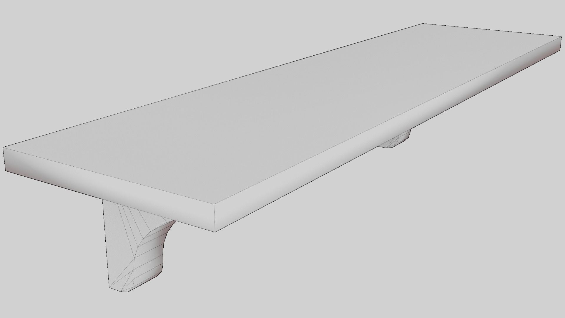 Old Shelf  - game ready Low-poly 3D model_15