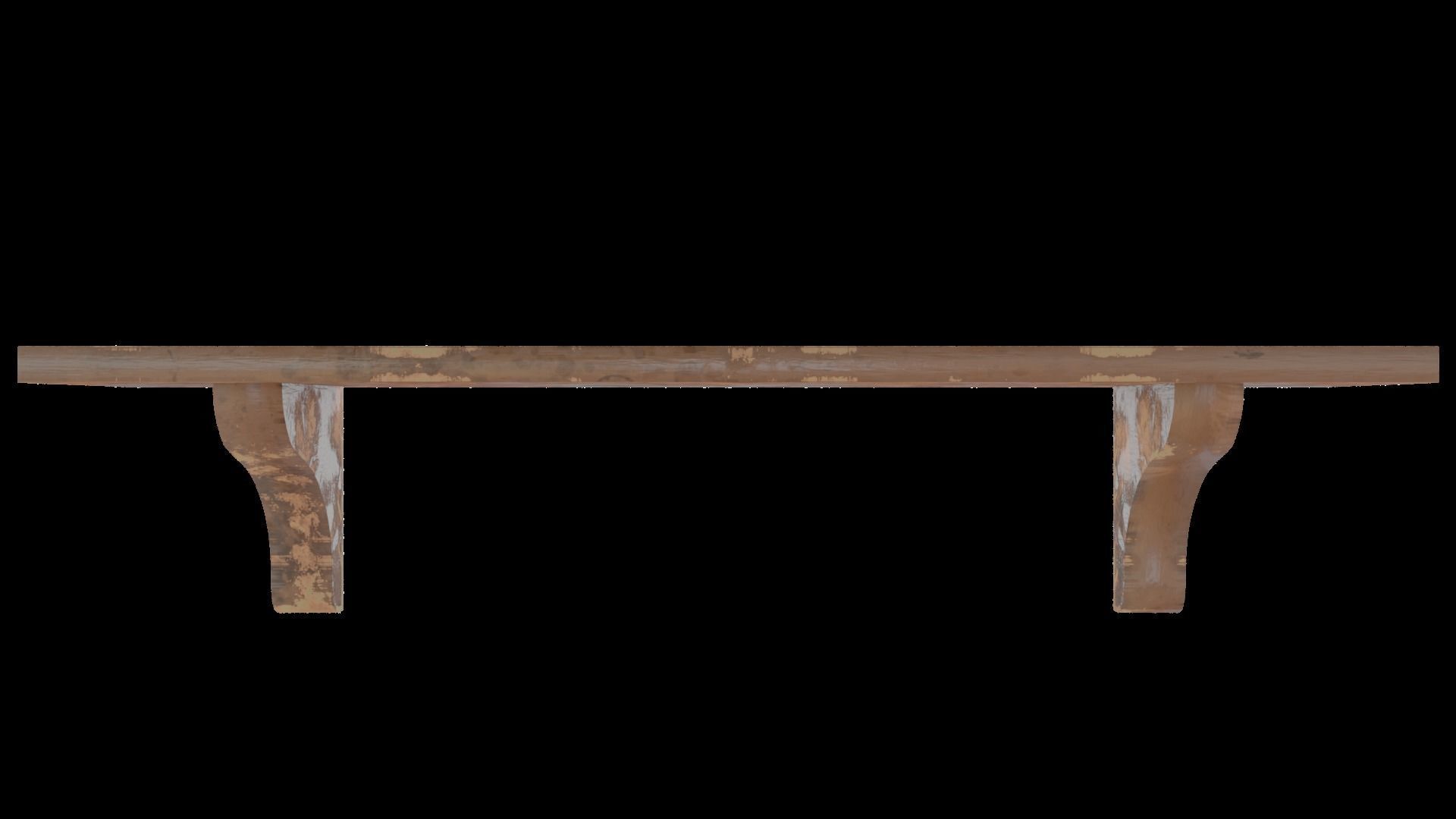 Old Shelf  - game ready Low-poly 3D model_10