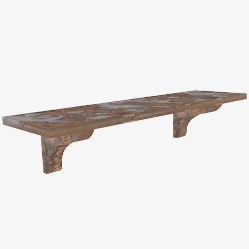 Old Shelf  - game ready Low-poly 3D model