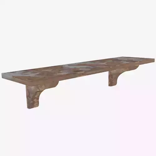 Old Shelf  - game ready Low-poly 3D model