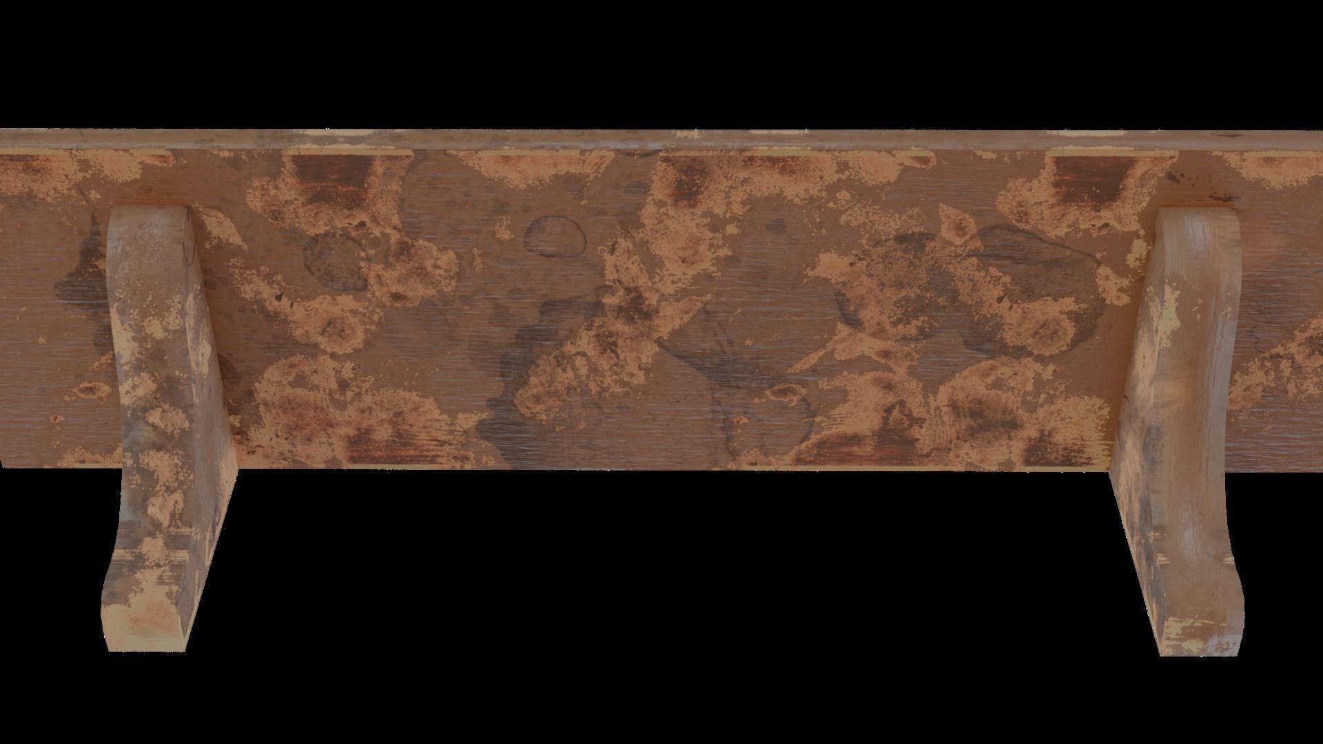 Old Shelf  - game ready Low-poly 3D model_5