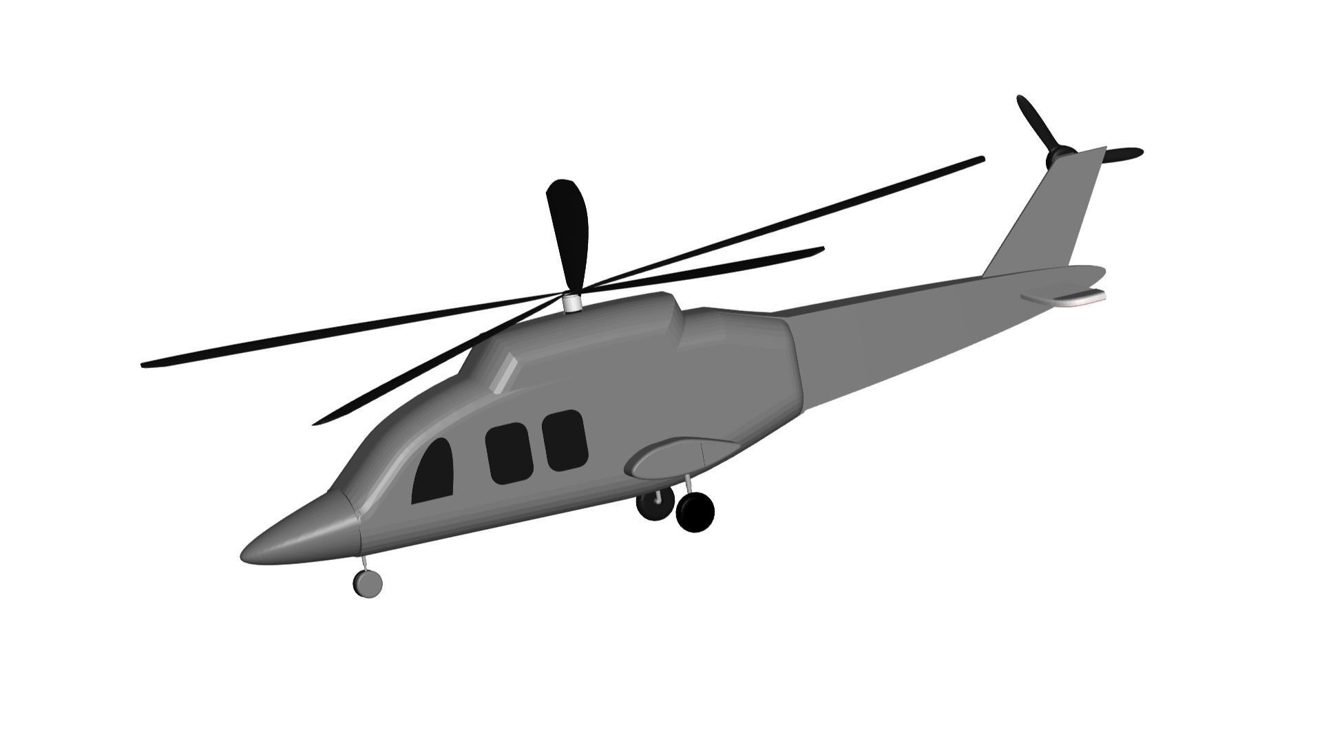 Agusta Westland AW169 3D model_1