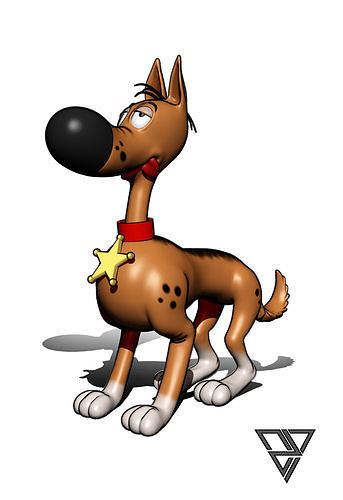 Rantanplan Dog - Lucky Luke 3D print model