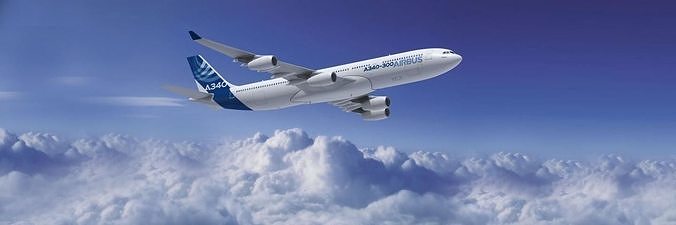 airbus a340-300 3D model