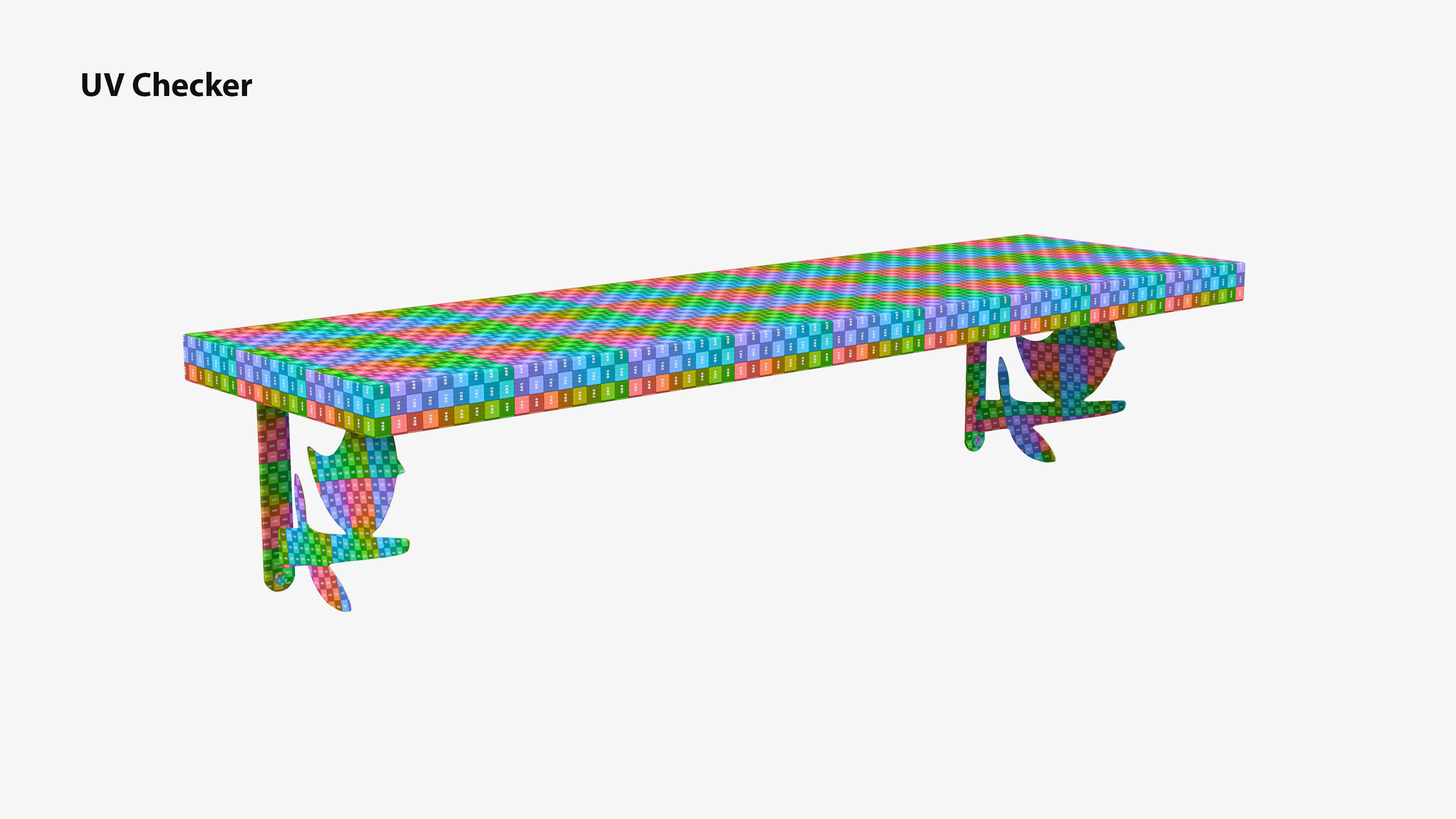 Wooden Wall Shelf with Bird Decoration 3D model_16