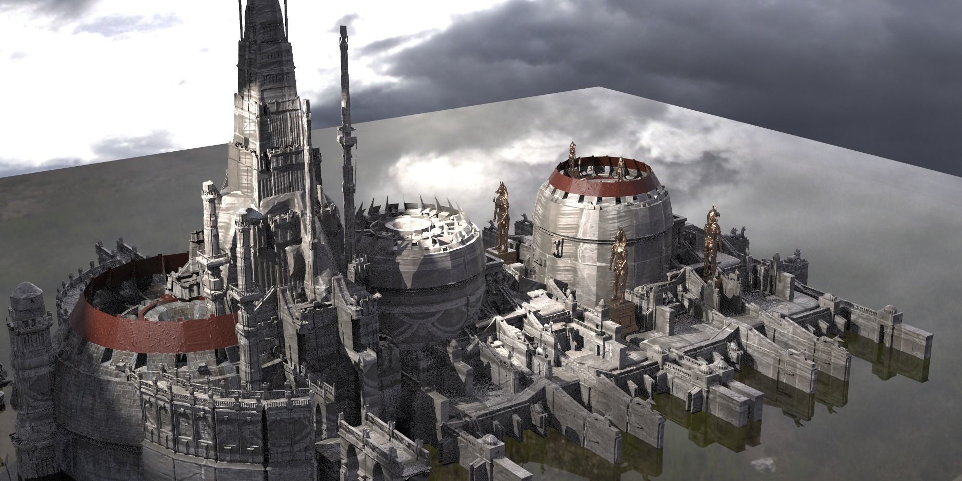 Horus Grand Arena versions Gods Pyramid 4 3D model_1