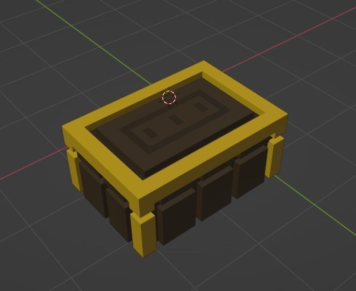 Modular egyptian stage voxel art 3D model_27