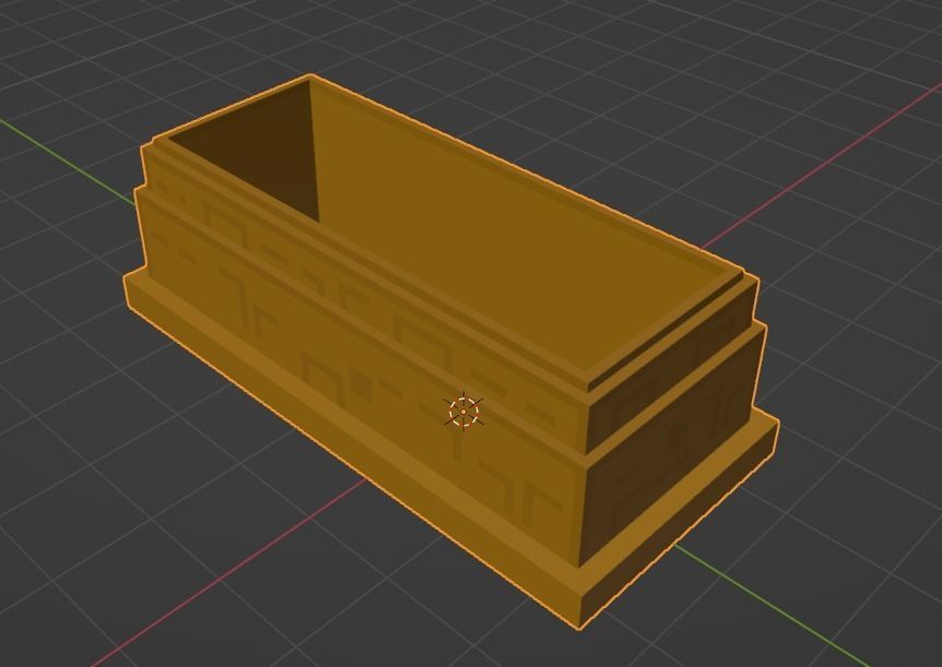 Modular egyptian stage voxel art 3D model_11