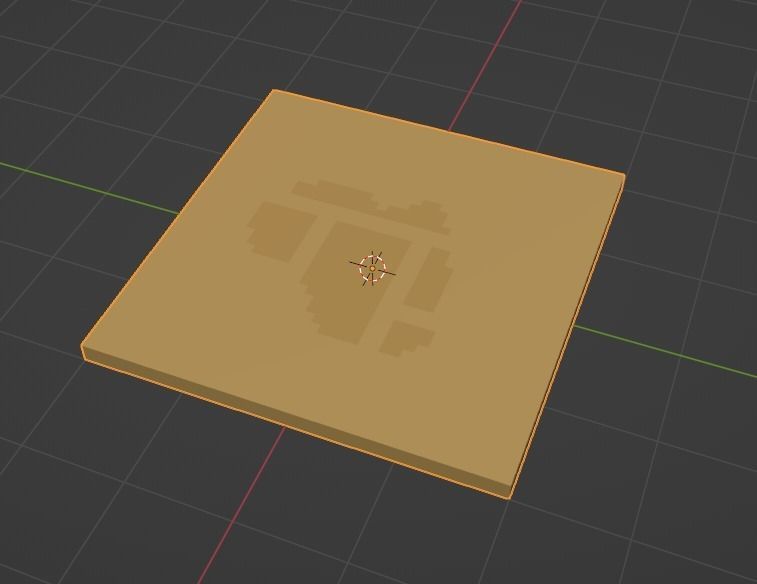 Modular egyptian stage voxel art 3D model_19