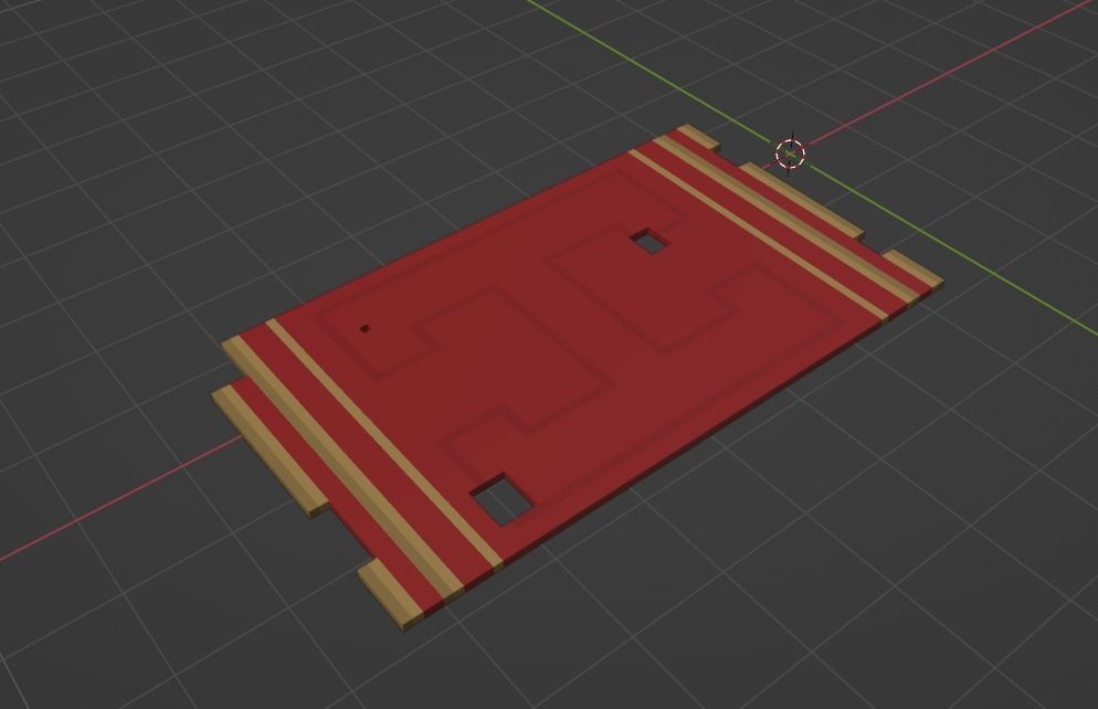 Modular egyptian stage voxel art 3D model_24