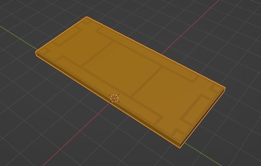 Modular egyptian stage voxel art 3D model_8