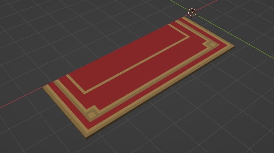 Modular egyptian stage voxel art 3D model_25