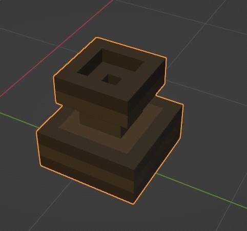 Modular egyptian stage voxel art 3D model_22