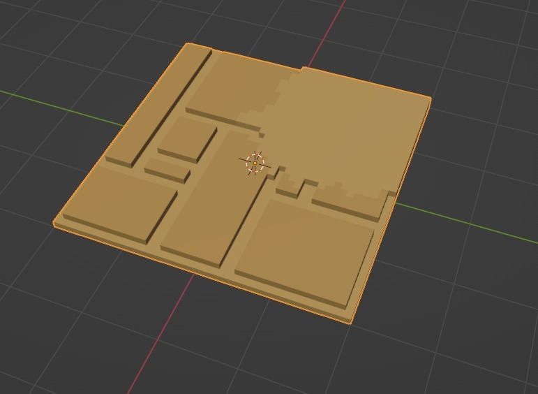 Modular egyptian stage voxel art 3D model_18