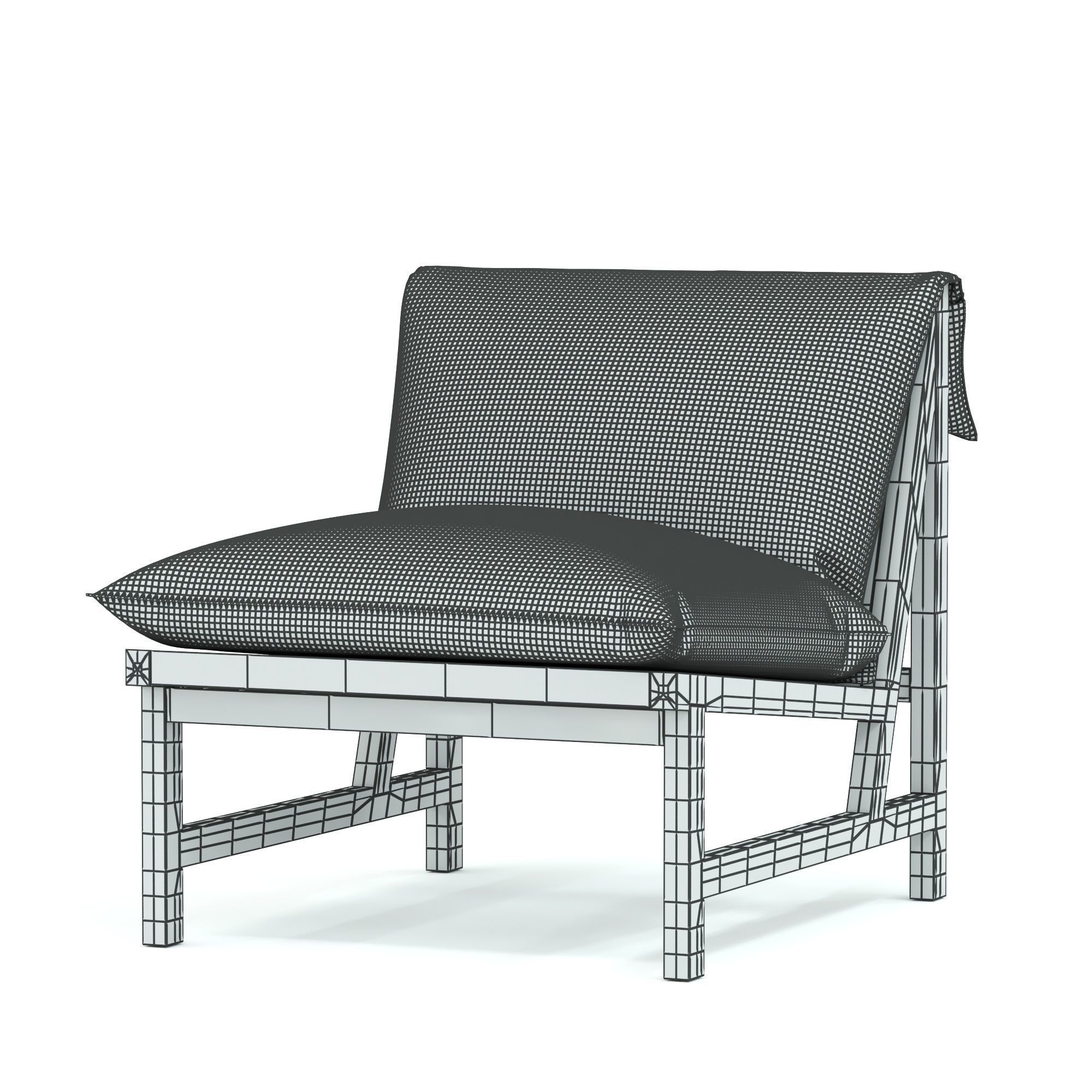 Globewest Sketch Cantaloupe Occasional chair 3D model_3