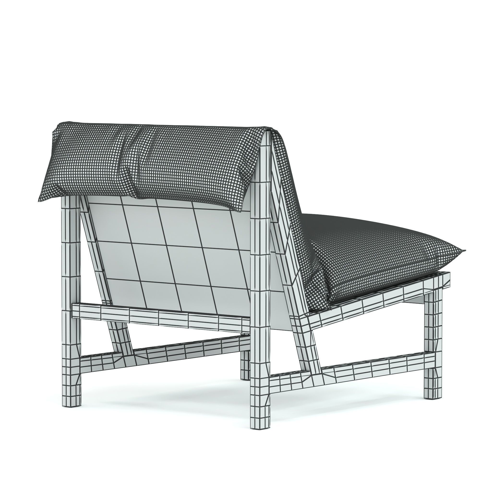 Globewest Sketch Cantaloupe Occasional chair 3D model_4