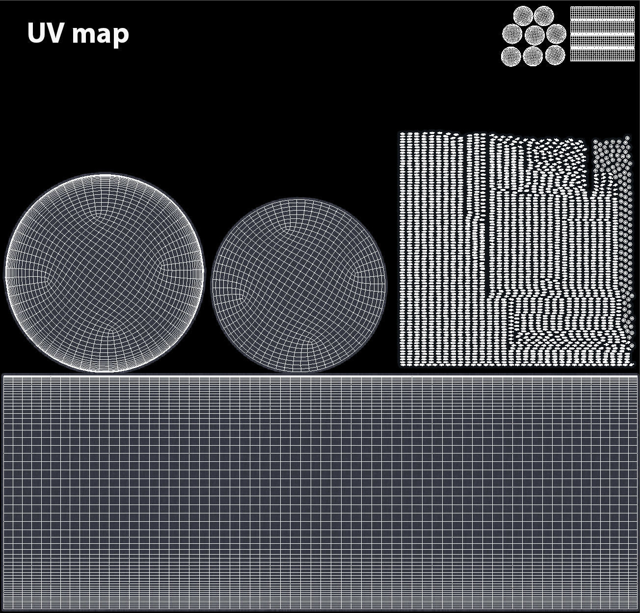  Round Fabric Ottoman 3D model_12