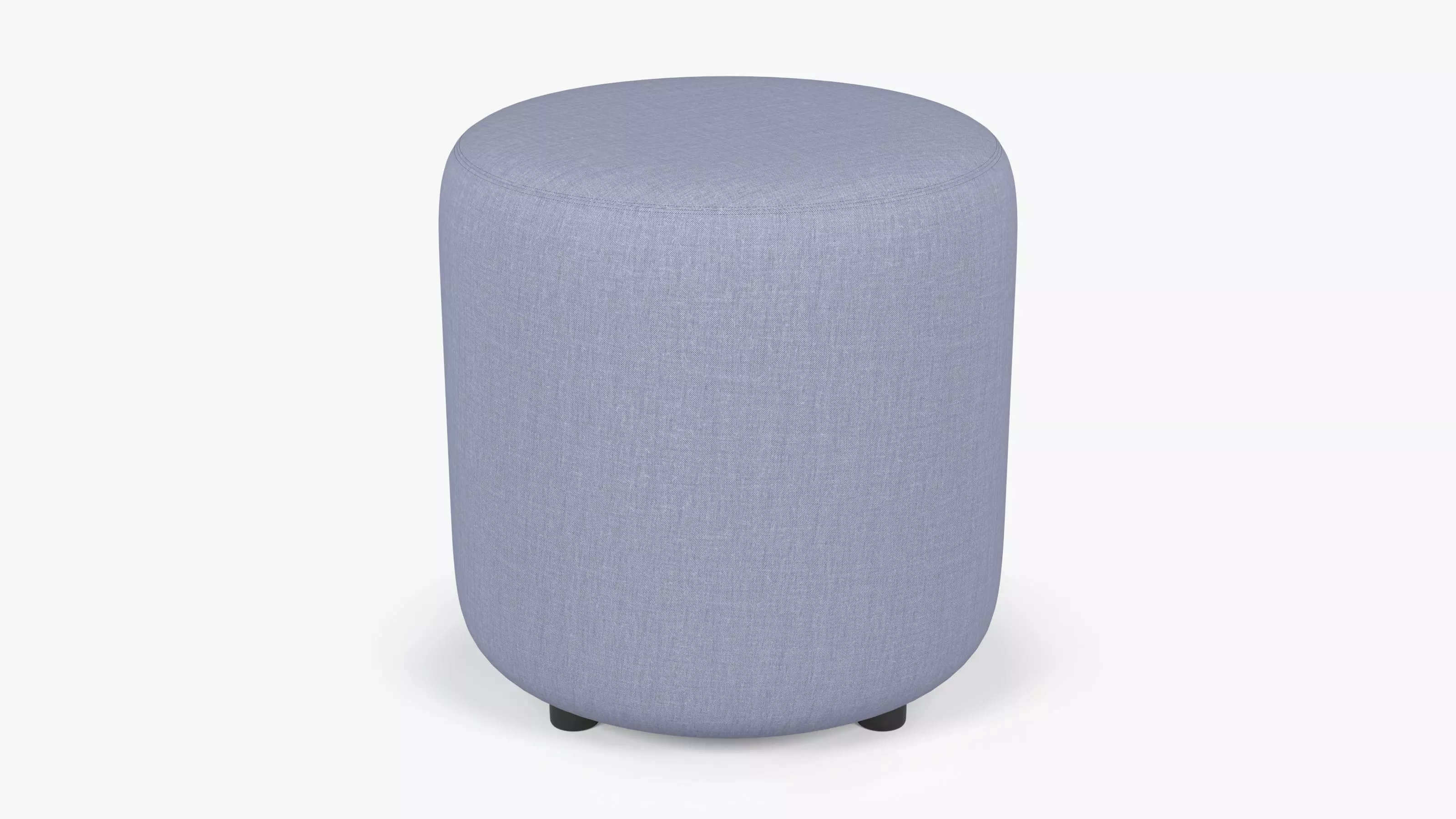  Round Fabric Ottoman 3D model_0