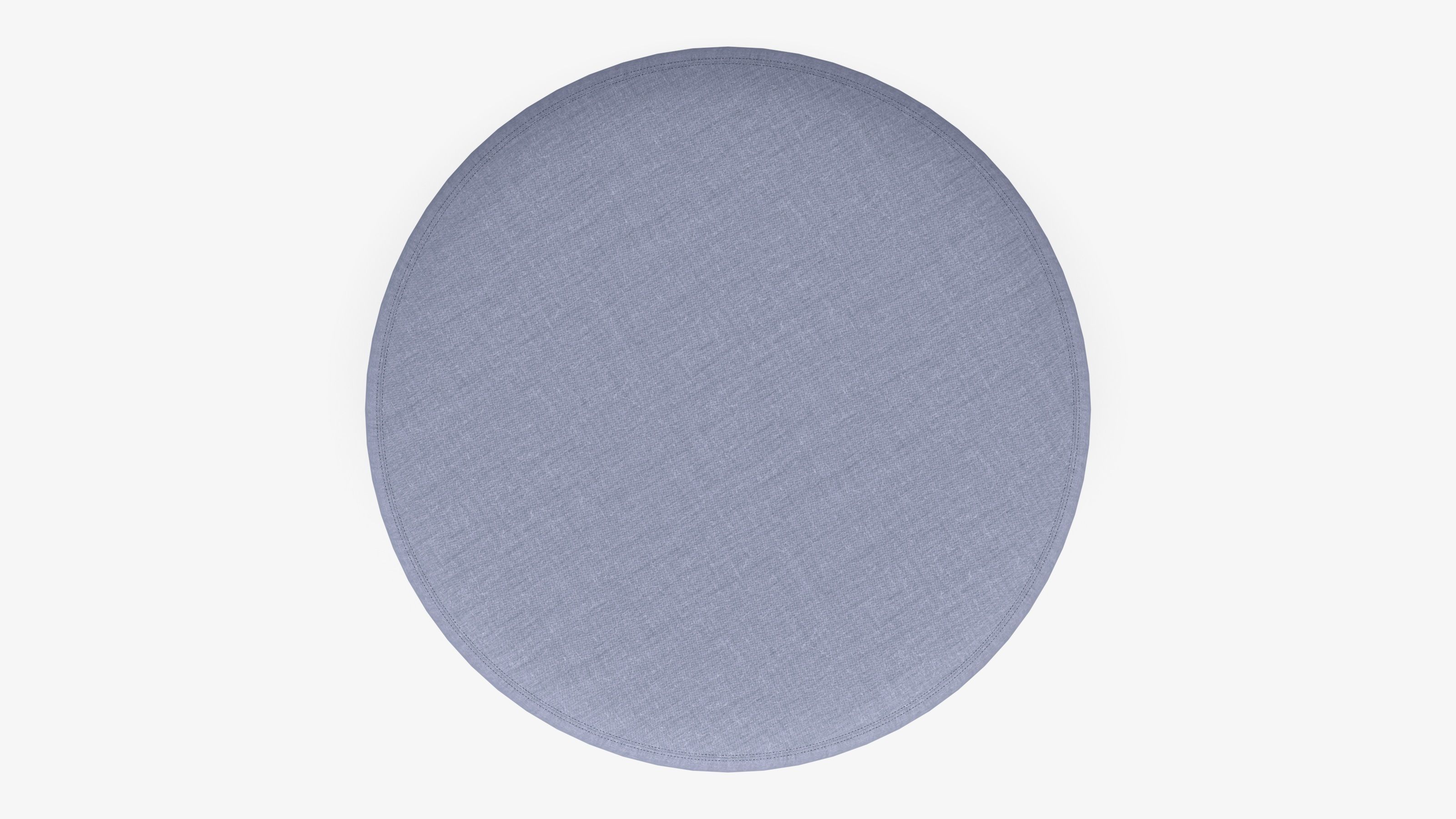  Round Fabric Ottoman 3D model_2