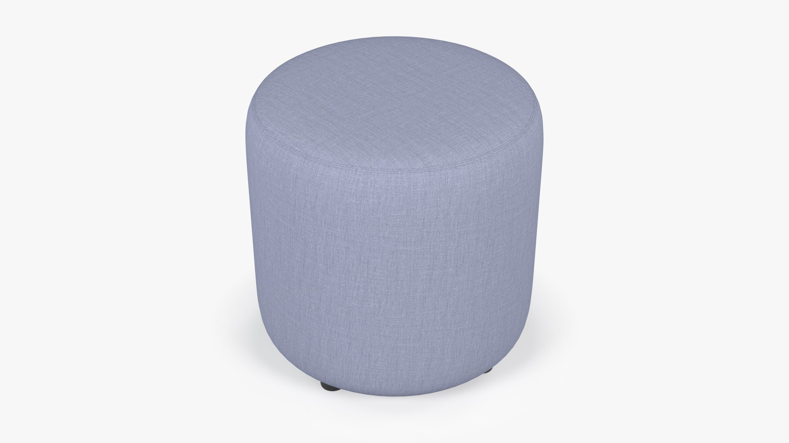  Round Fabric Ottoman 3D model_4