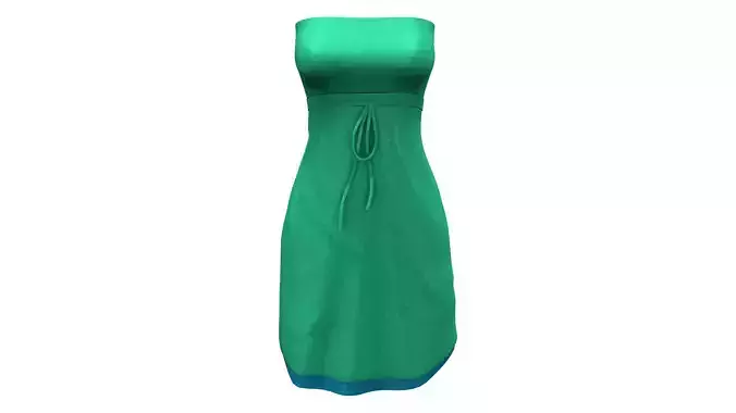 Beach Dress Low-poly 3D model